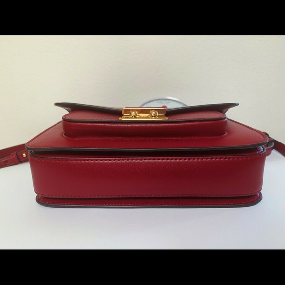MICHAEL KORS Sloan Editor Large Red Burgundy Leather Shoulder Bag - Picture 6 of 7